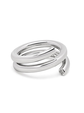 Nialaya Men's Ring Modern Spiral Ring Modern Spiral Ring